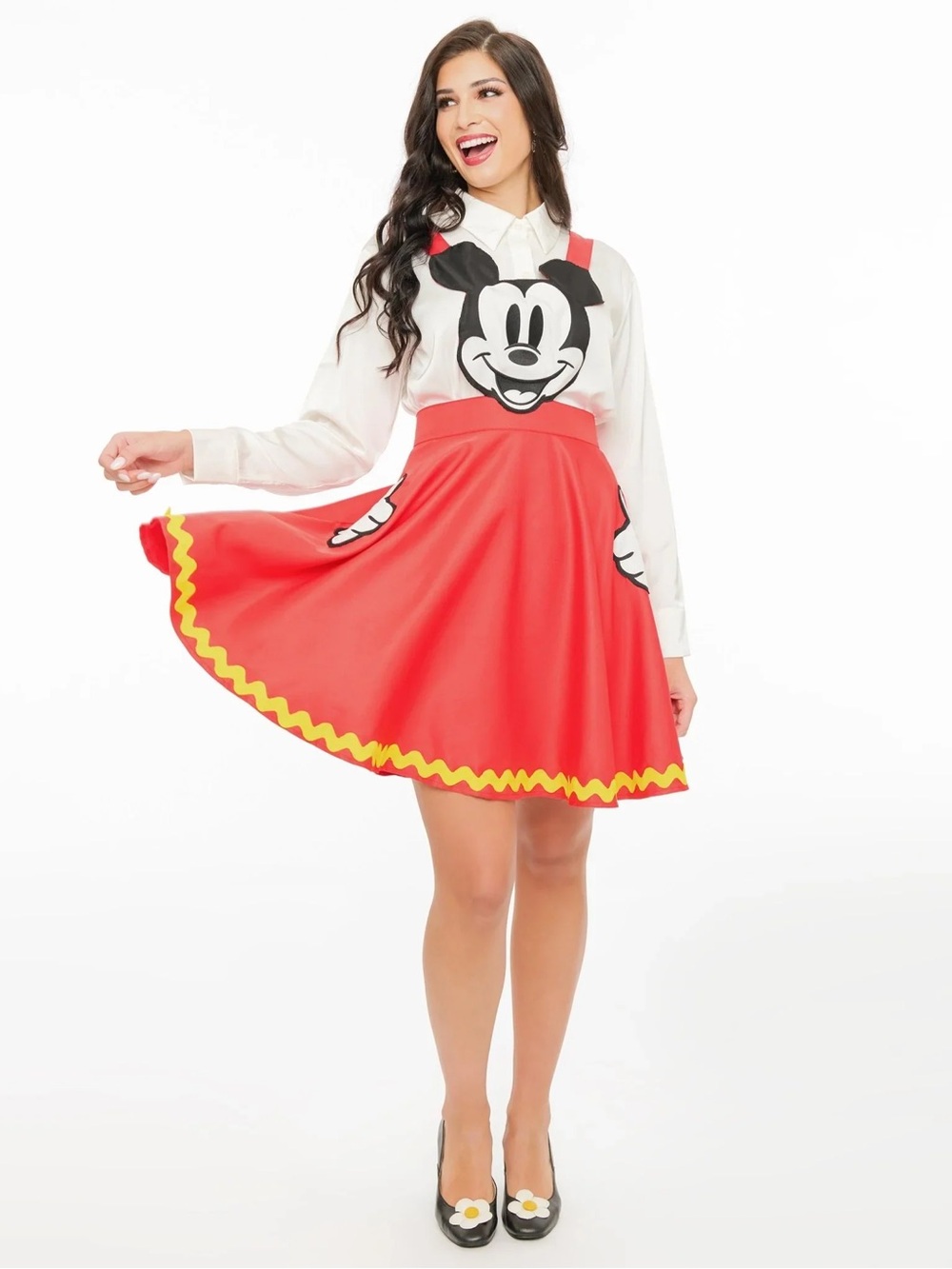 Unique Vintage Mickey pinafore 2x